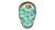 Luminite Skull Alchemia Gold Ring Adjustable