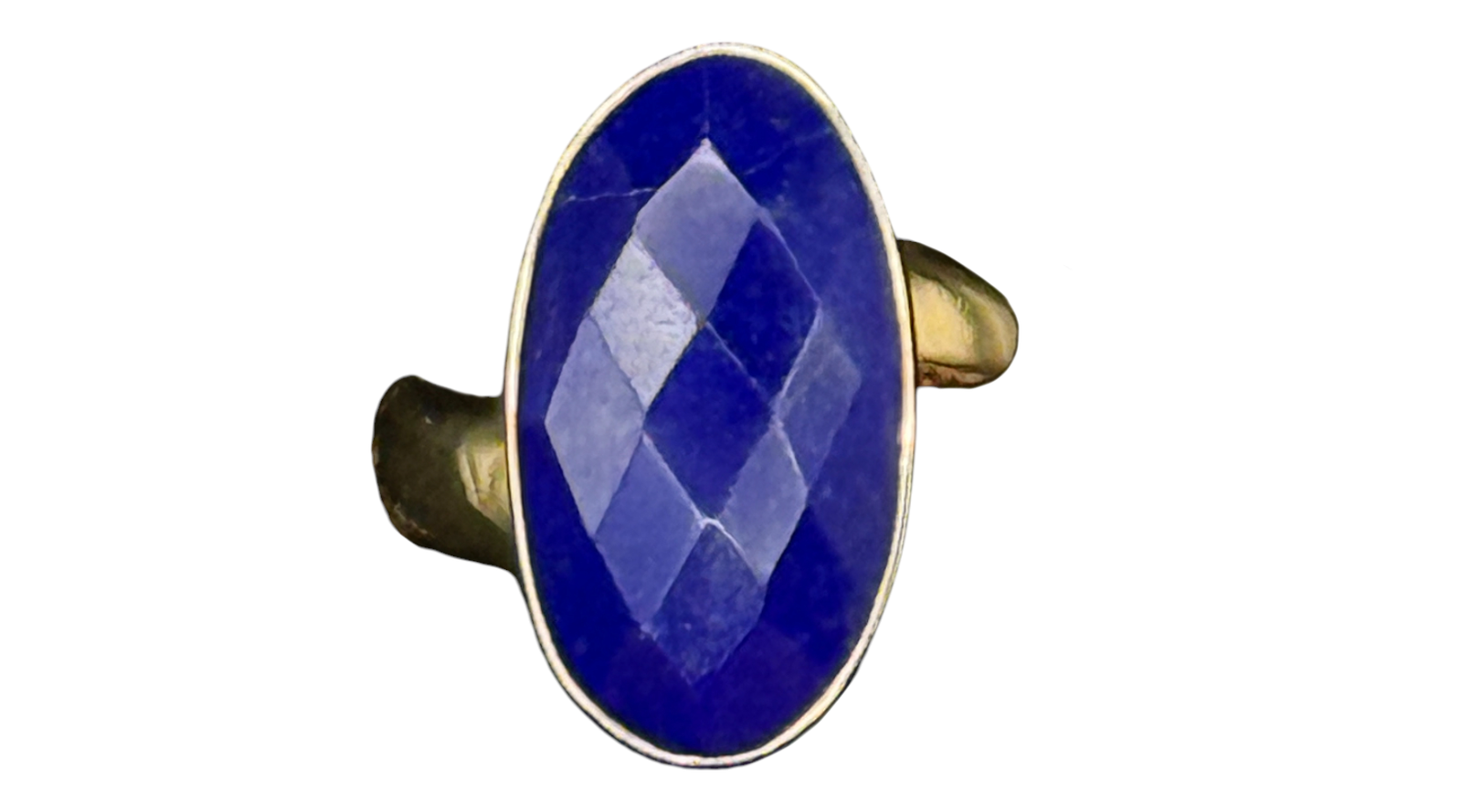 Lapis Lazuli Alchemia Gold Ring Adjustable