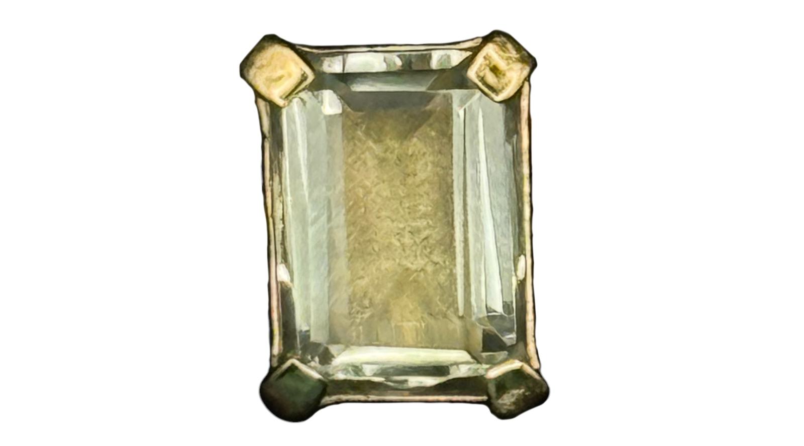 Prasiolite (Green Amethyst) Alchemia Gold Ring Adjustable