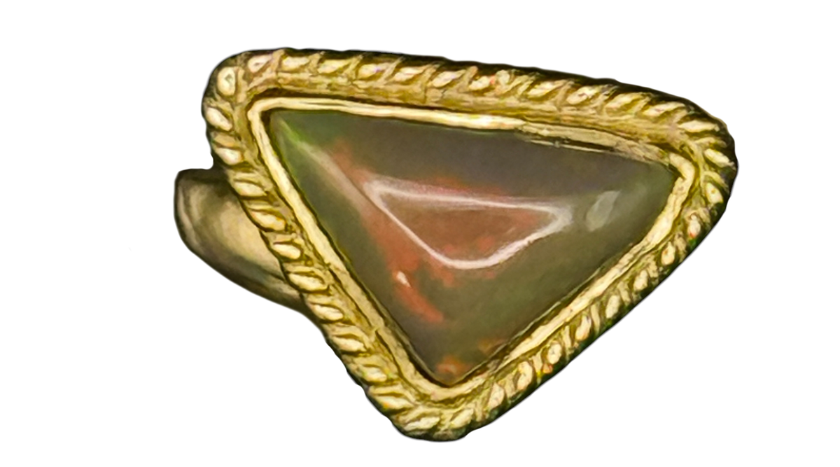 Opal Alchemia Gold Ring Adjustable