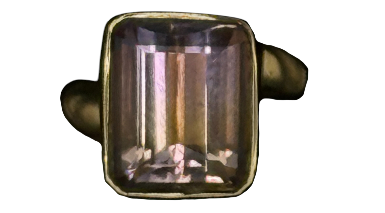 Ametrine Alchemia Gold Ring Adjustable