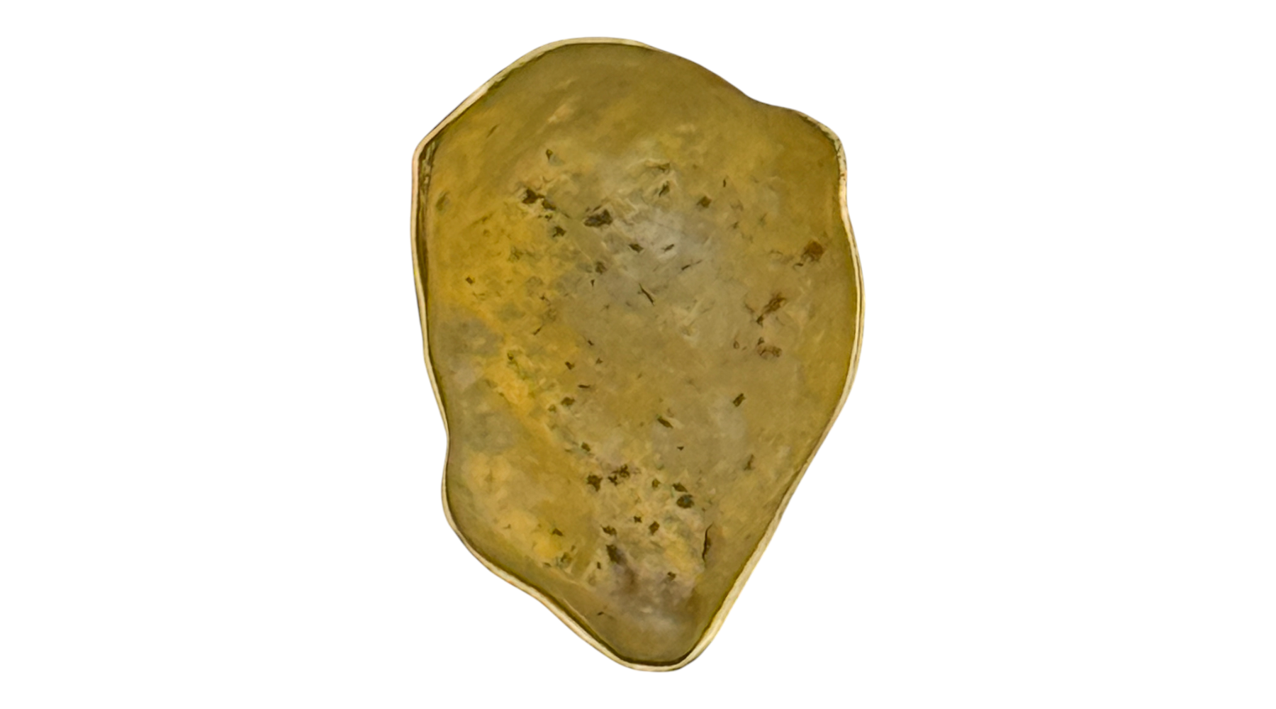 Libyan Desert Glass Alchemia Gold Ring Adjustable