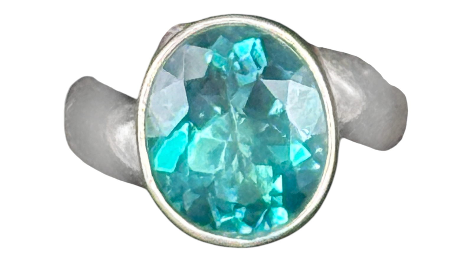 Chrome Dioptase Adjustable Sterling Silver Ring - Charles Albert