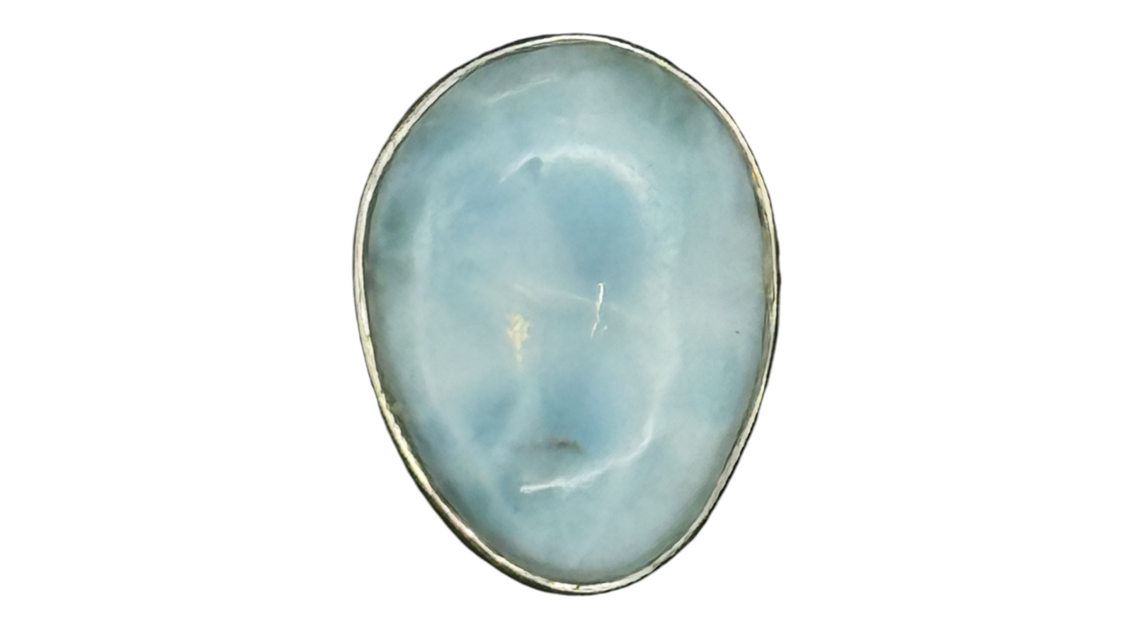 Larimar Sterling Silver Ring  Adjustable