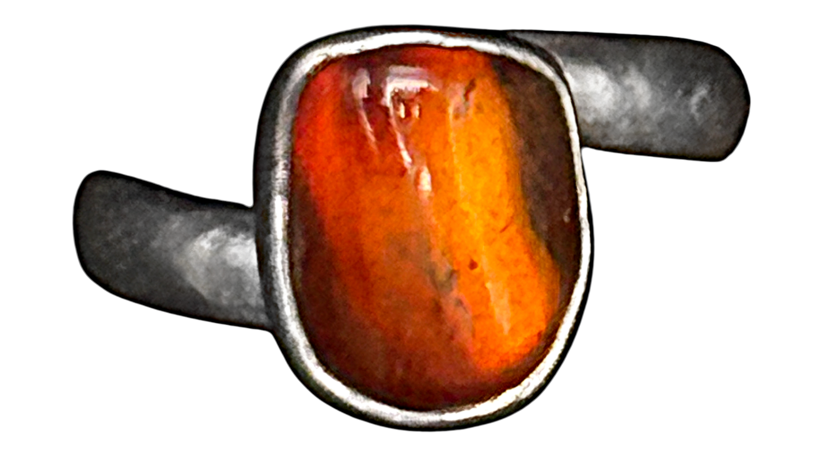Amber Adjustable Sterling Silver Ring - Charles Albert