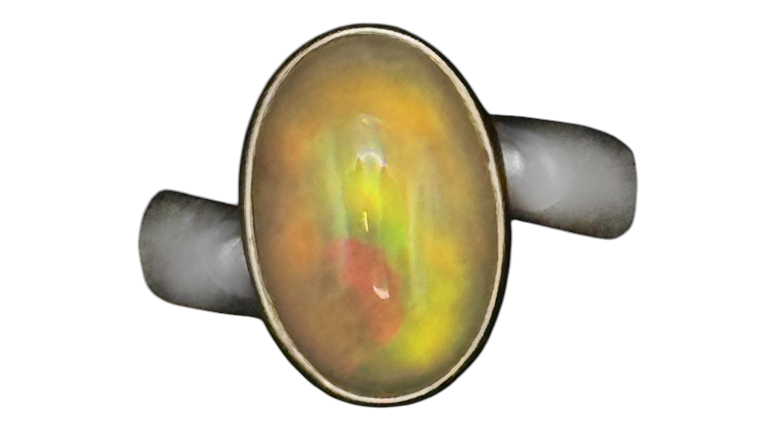 Opal Adjustable Sterling Silver Ring - Charles Albert