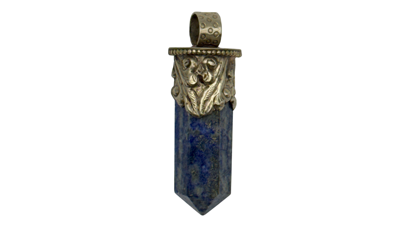 Lapis Lazuli in Tibetan Silver Pendant