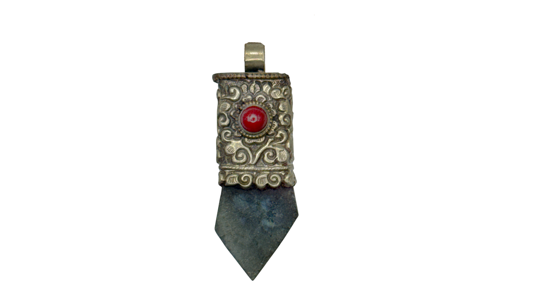 Labradorite Tibetan Silver Pendant