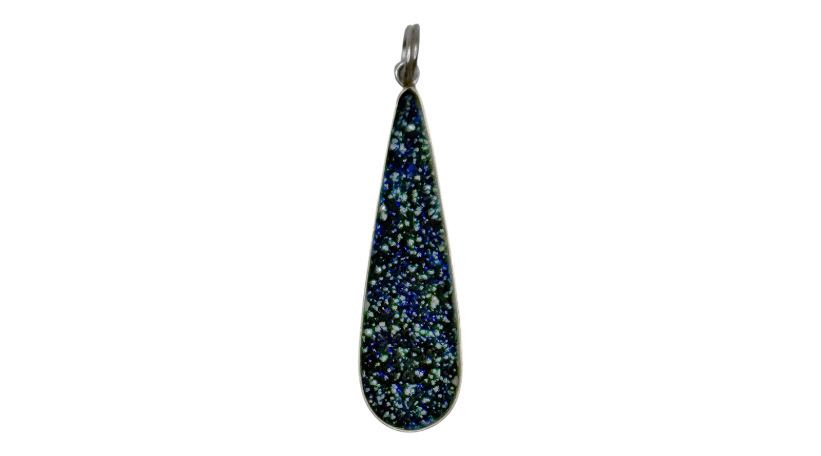 Sterling Silver Cobalt Druzy Pendant