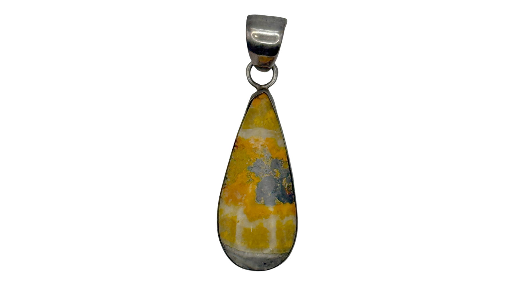 Sterling Silver Bumble Bee Jasper Pendant