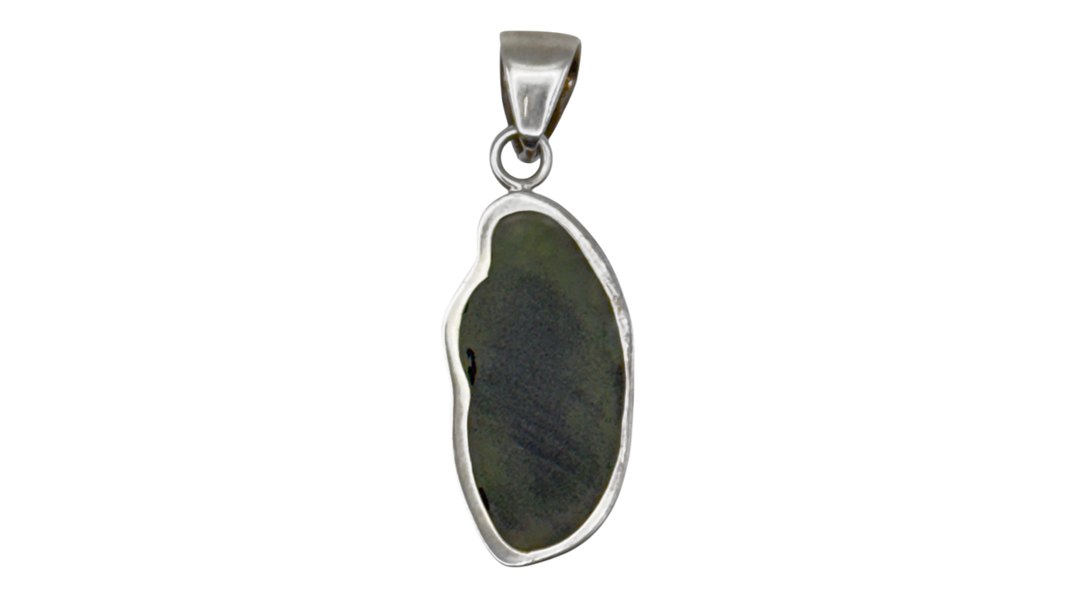 Moldavite Pendant Sterling Silver -Charles Albert