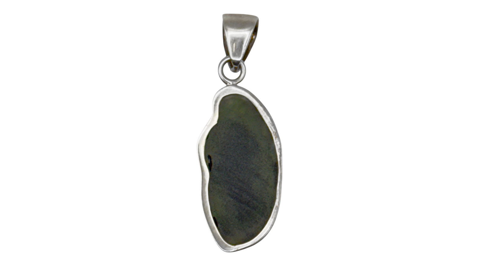 Moldavite Pendant Sterling Silver -Charles Albert