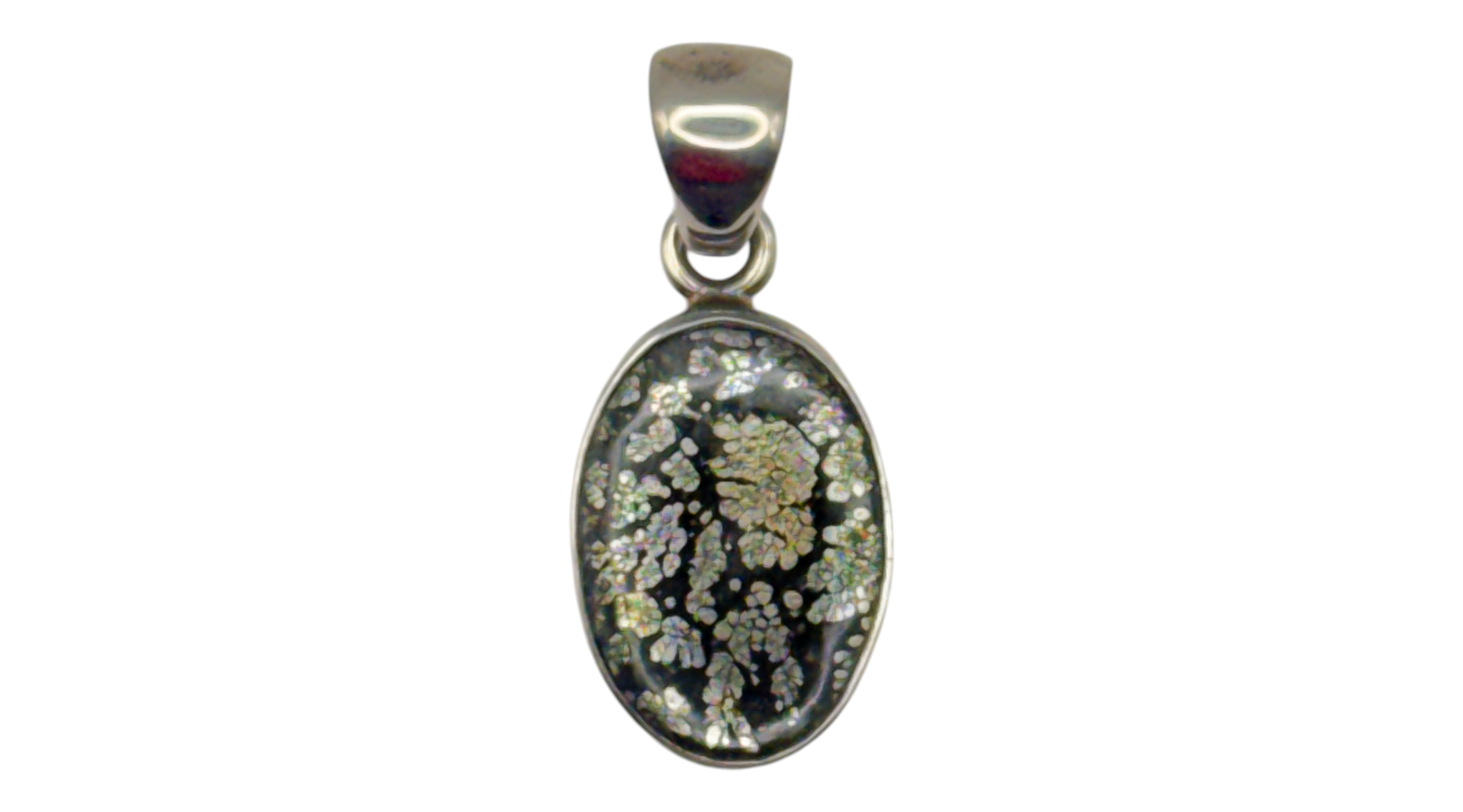 Pyritized Agate Sterling Silver Pendant