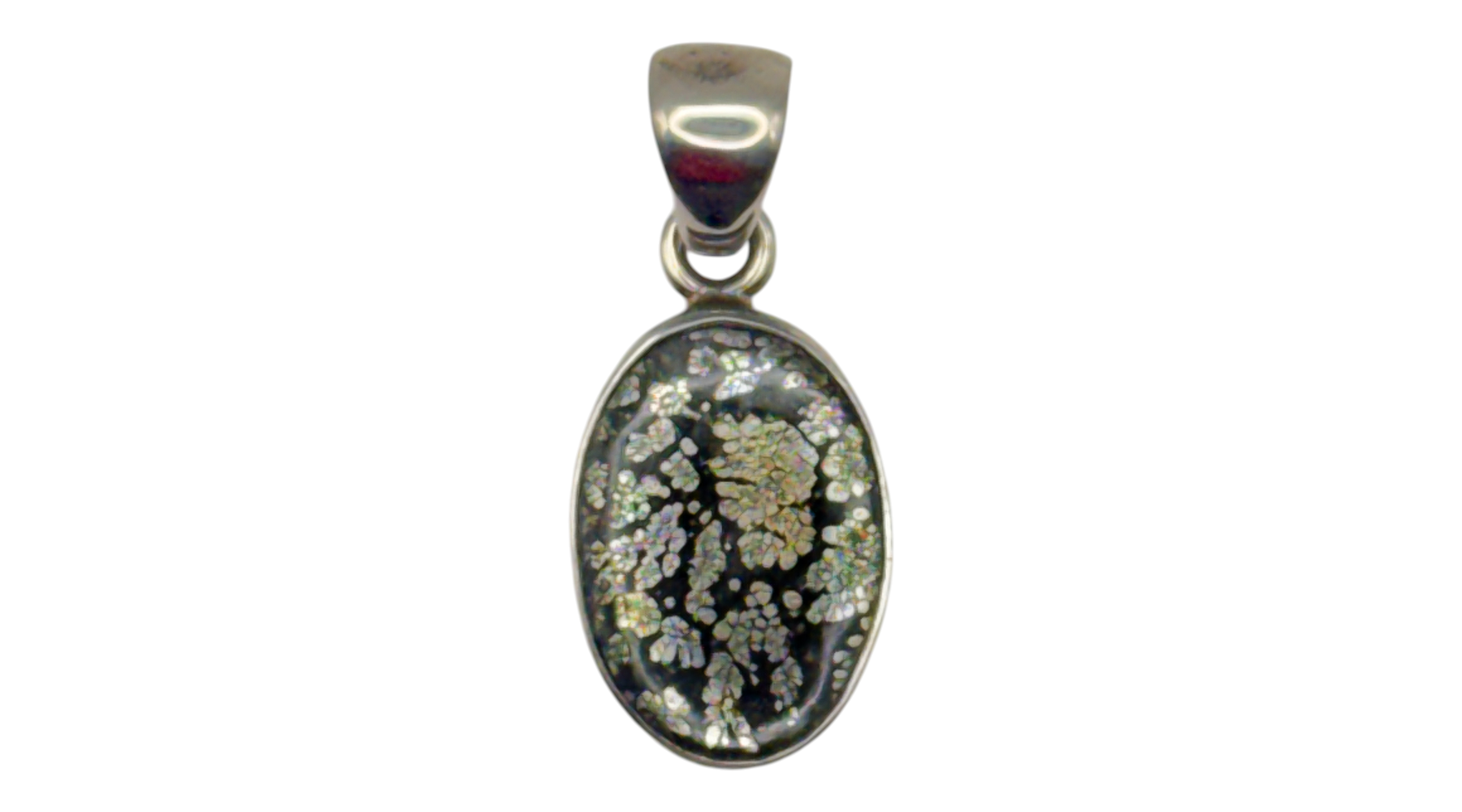 Pyritized Agate Sterling Silver Pendant