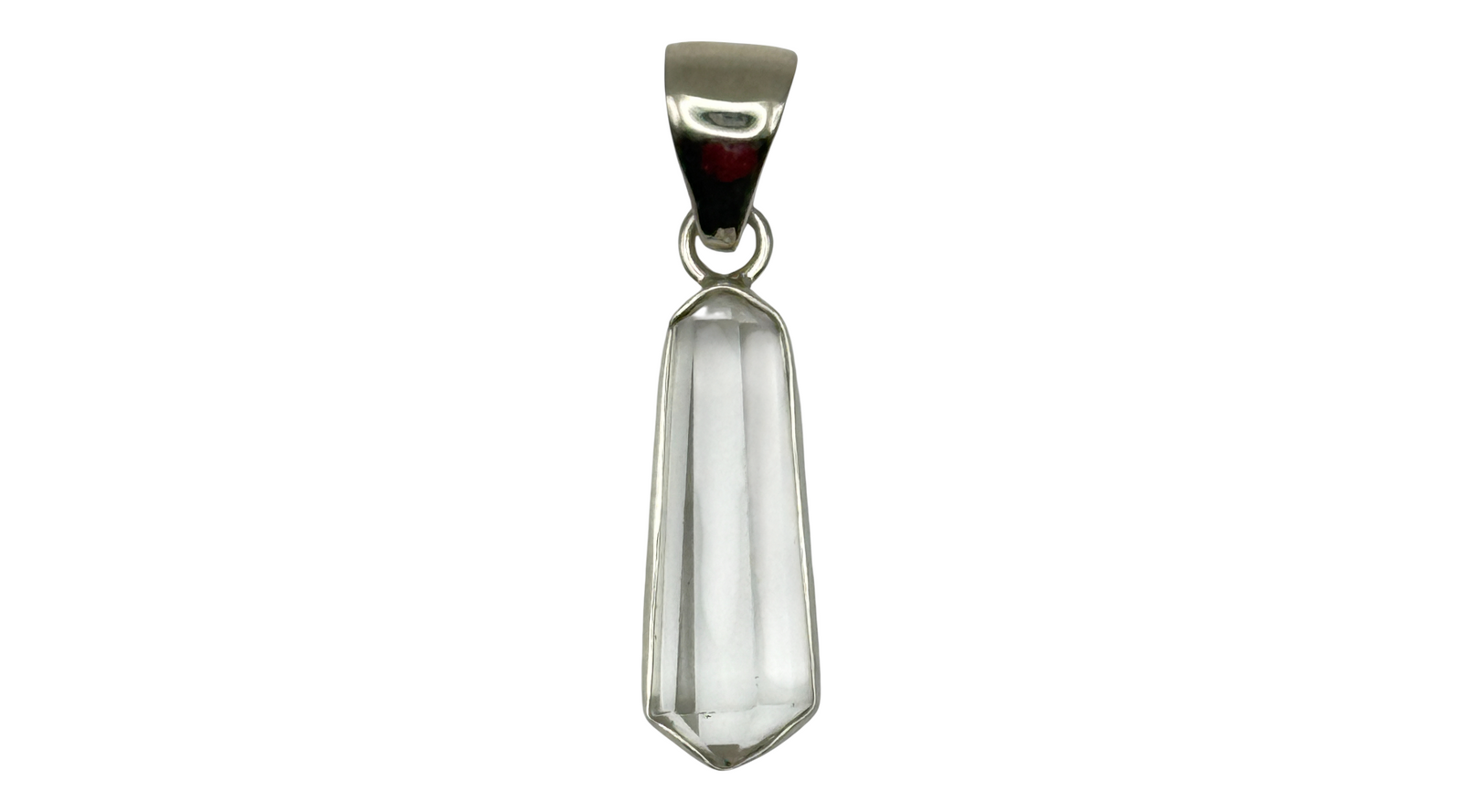 Sterling Silver Clear Quartz Pendant