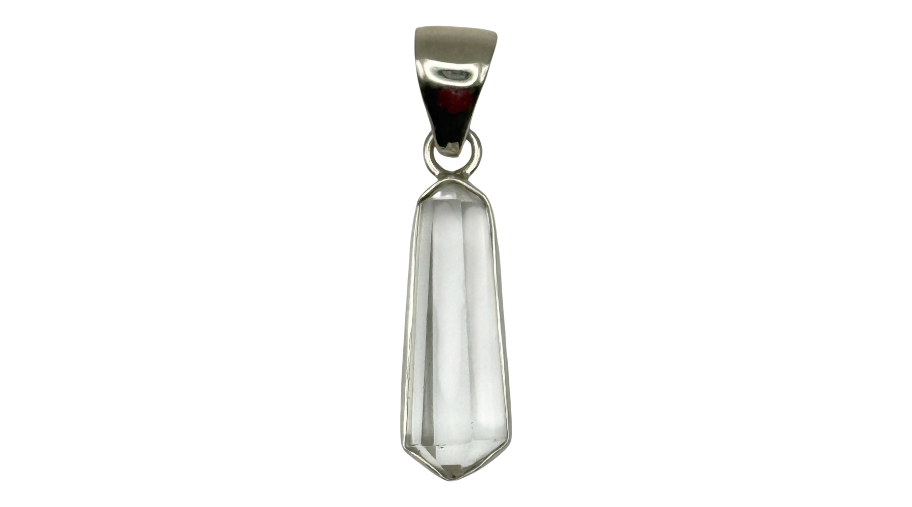 Sterling Silver Clear Quartz Pendant