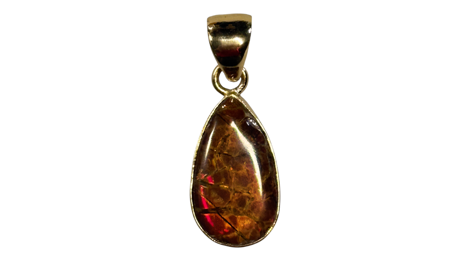 Alchemia Gold Amolite Teardrop Pendant