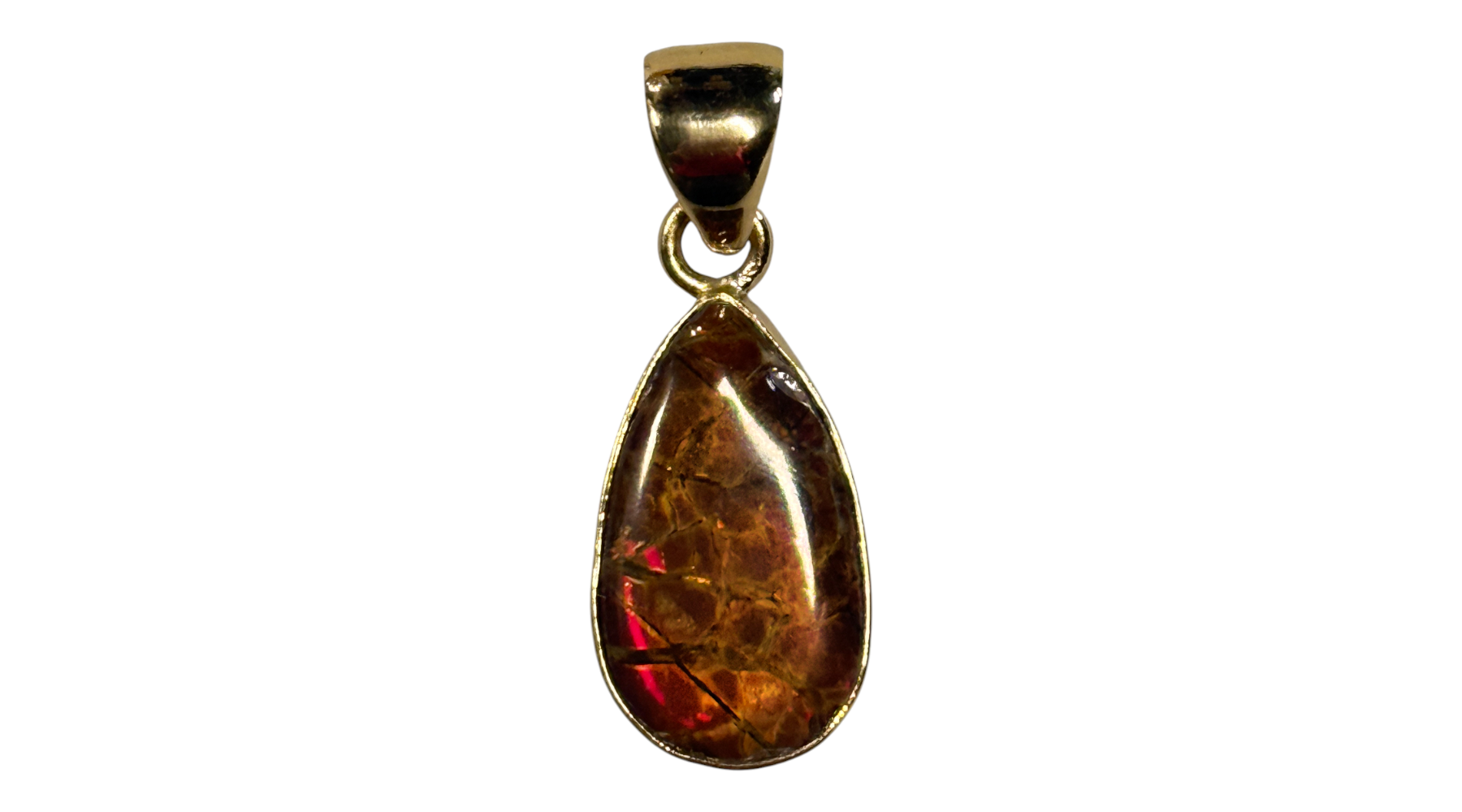 Alchemia Gold Amolite Teardrop Pendant