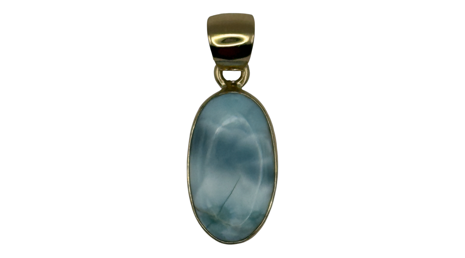 Alchemia Gold Larimar Oval Pendant