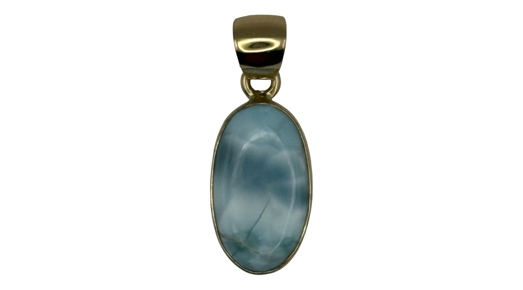 Alchemia Gold Larimar Oval Pendant