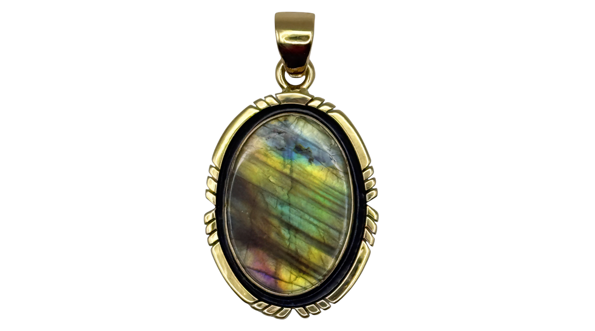 Alchemia Gold Labradorite Pendant
