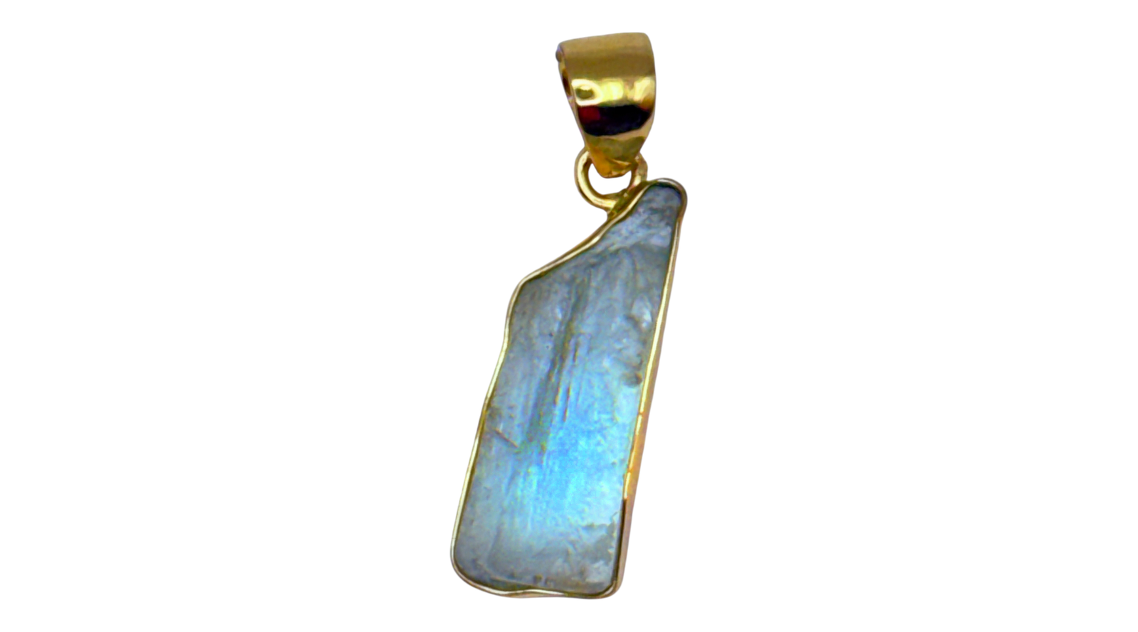 Alchemia Gold Rough Aquamarine Pendant