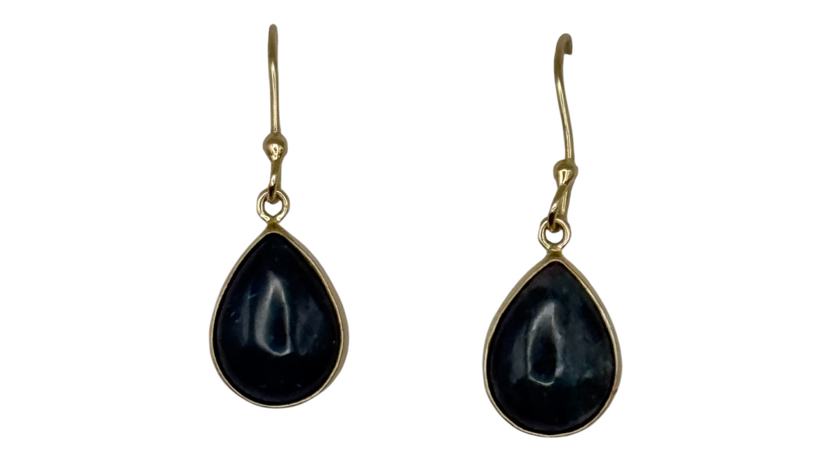 Apatite Teardrop Dangle Alchemia Gold Earrings