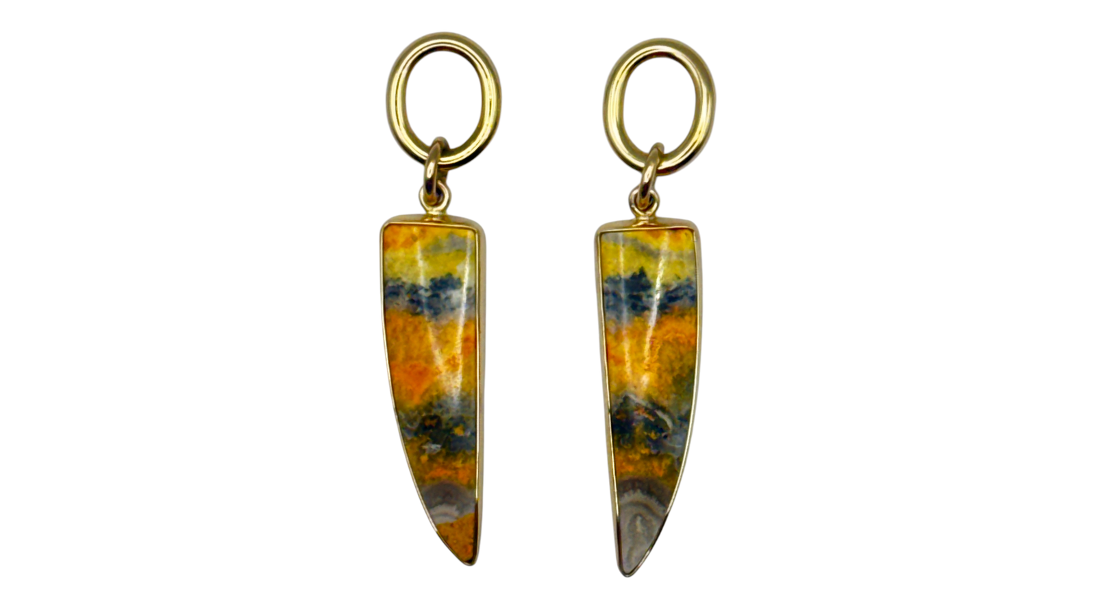 Bumblebee Jasper Alchemia Gold Earrings