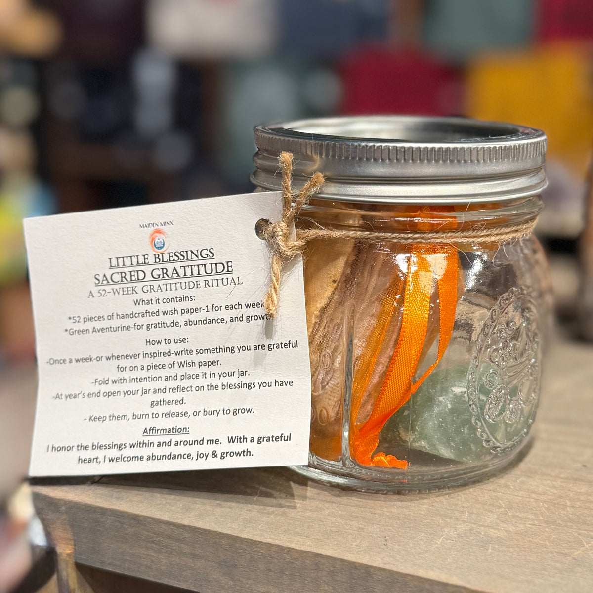 Little Blessings Sacred Gratitude Jar - by the Maiden Minx