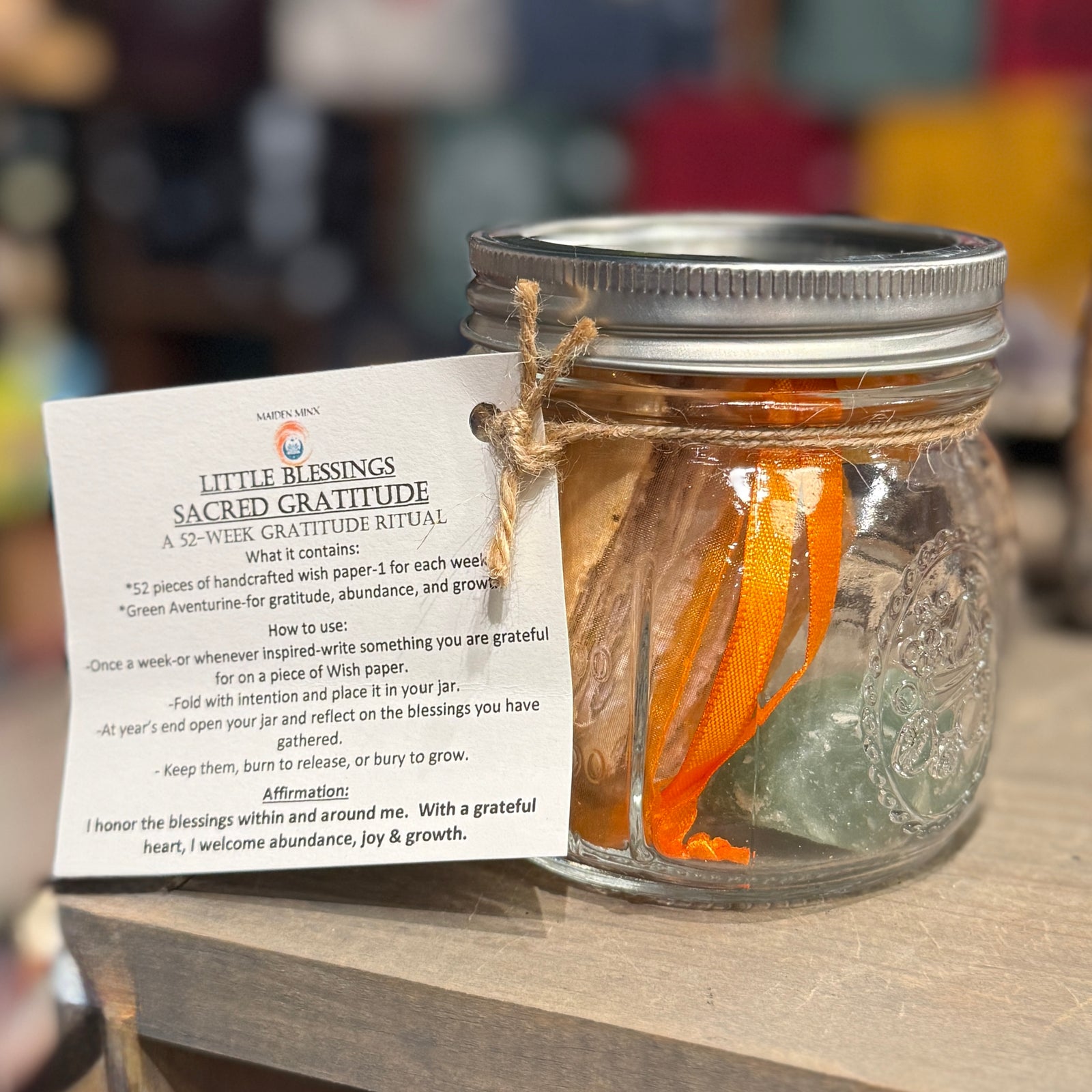 Little Blessings Sacred Gratitude Jar - by the Maiden Minx