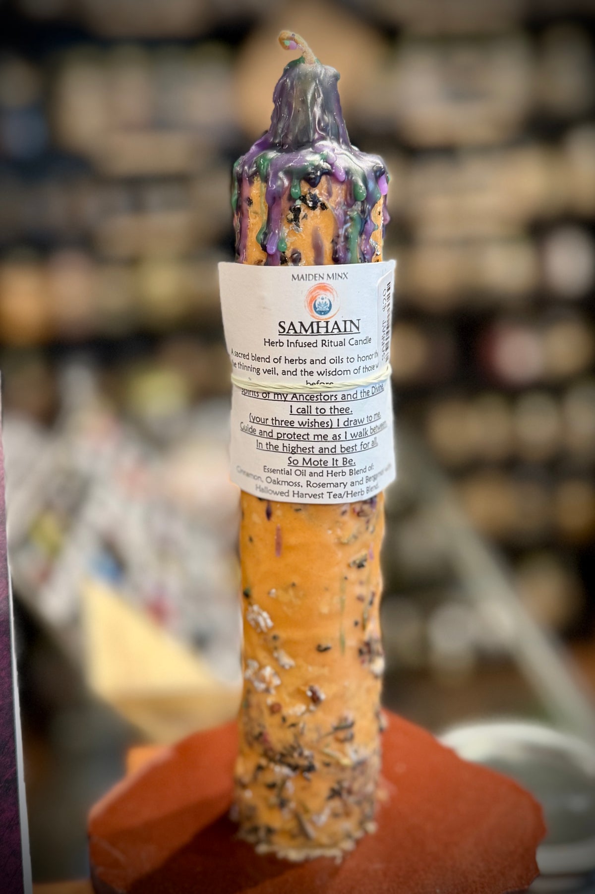 Sabbat Candle by the Maiden Minx- Current offering: Samhain