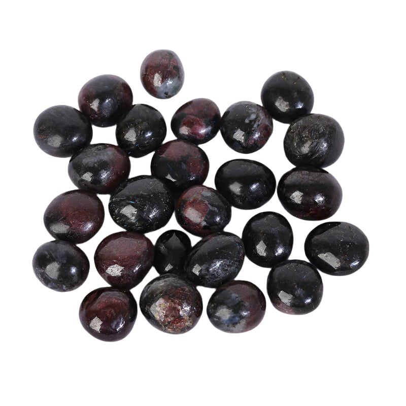 Garnet in Astrophyllite Tumbled