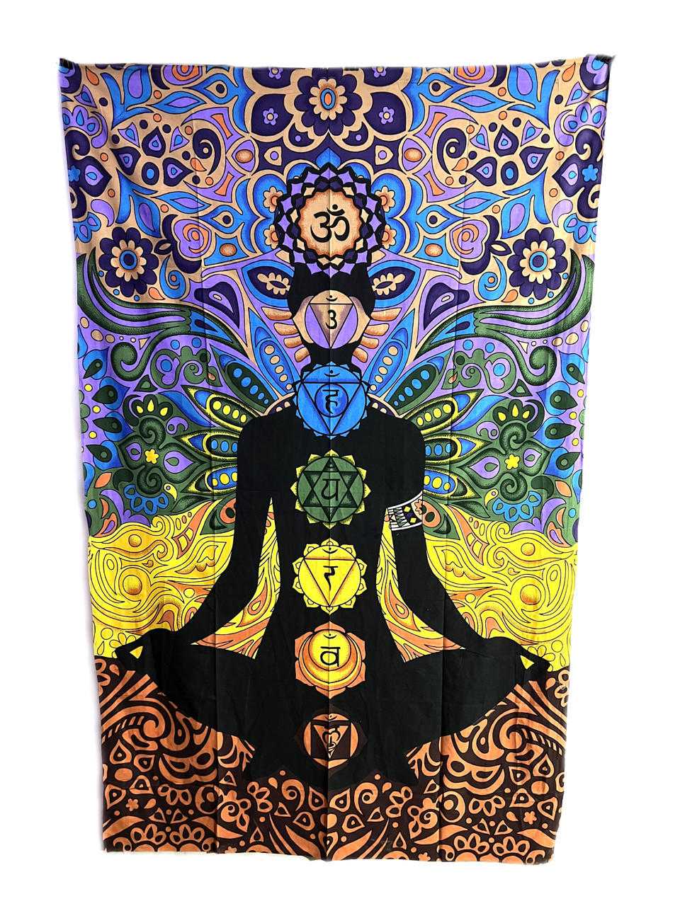 7 Chakra Yoga Medium Tapestry 30x40