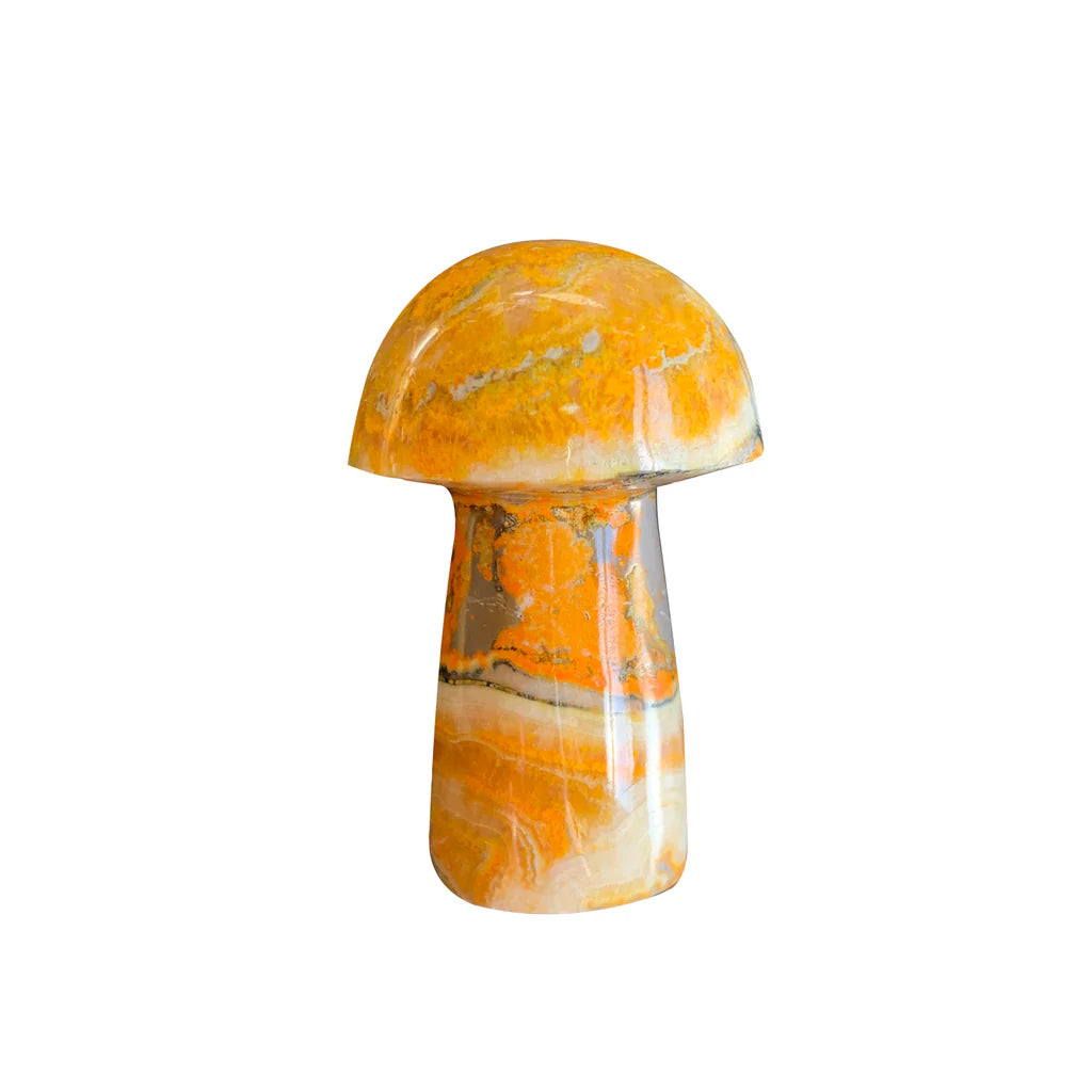 Mushrooms Carved Crystal
