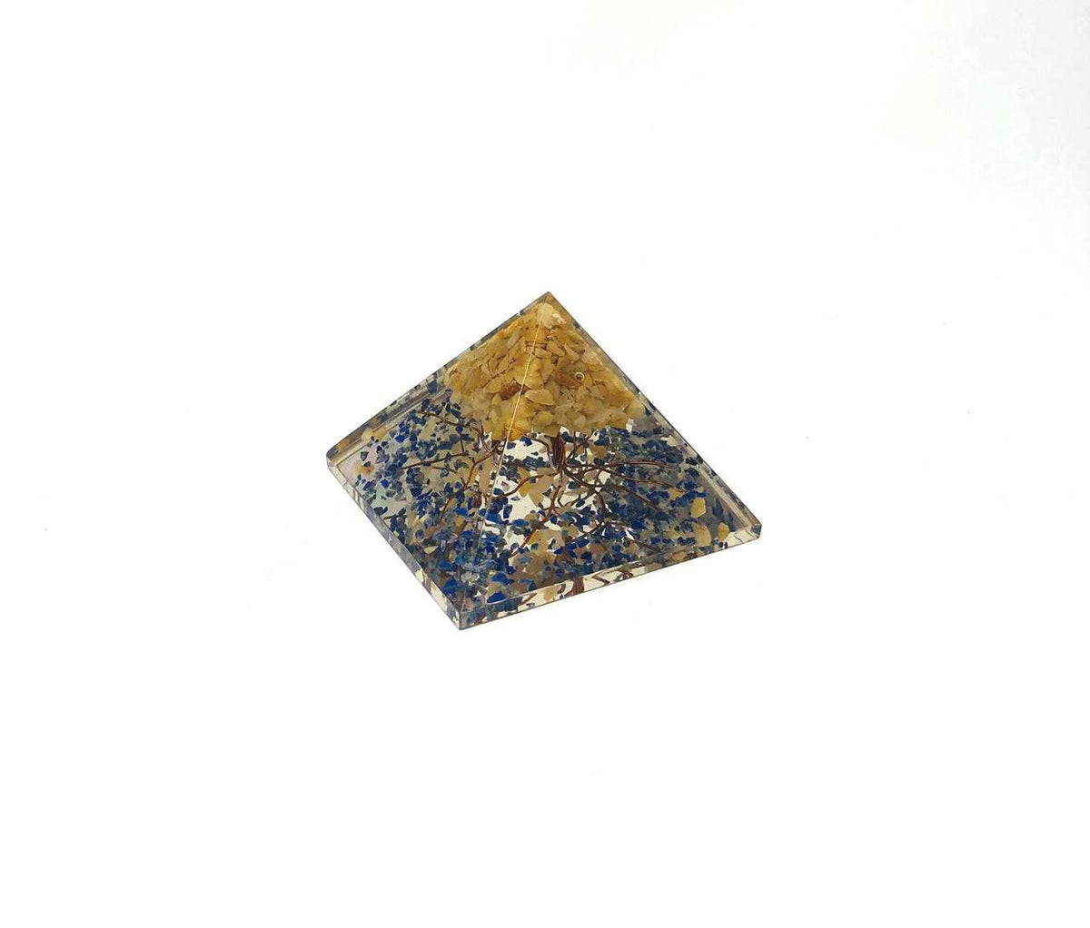 Orgone Energy Pyramid Lapiz Lazuli Tree of Life 60-65 mm #16