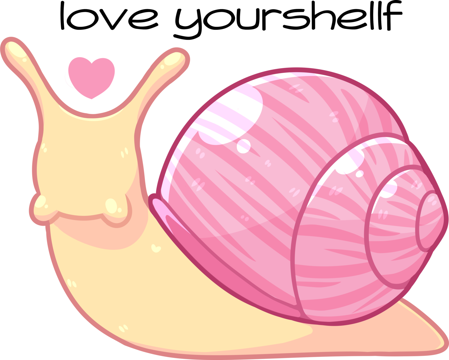 Love YourShellf Snail Sticker