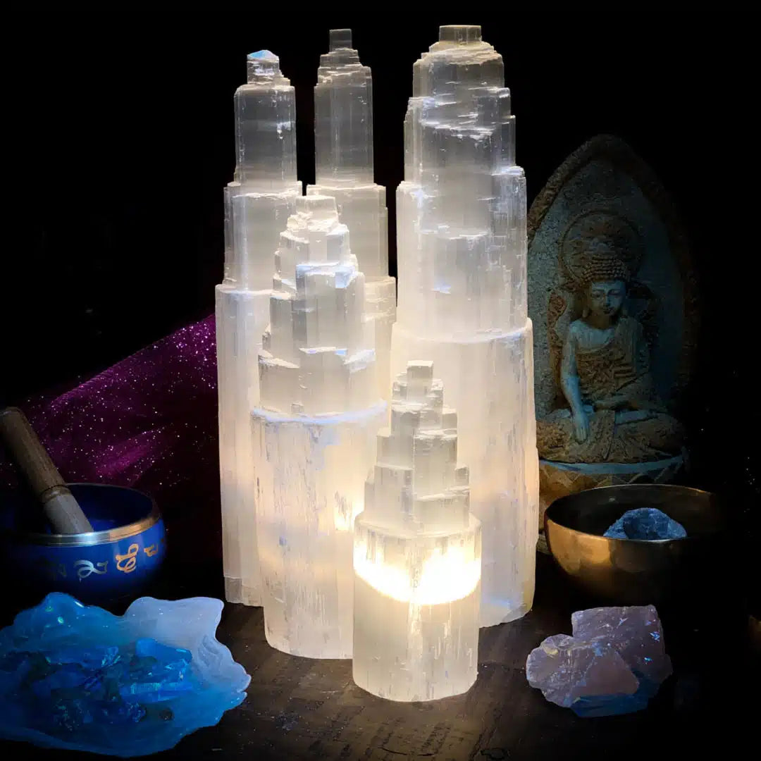 Selenite Lamp