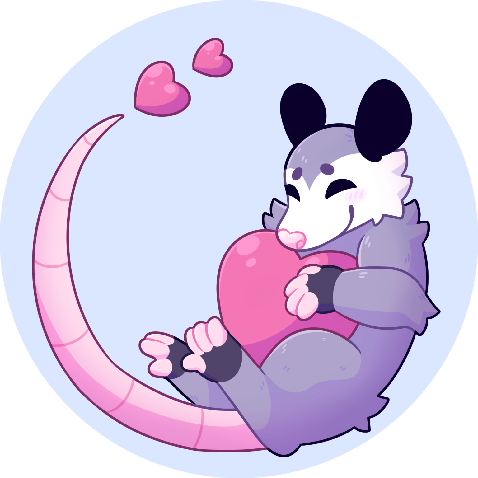 Possum Cuddles Sticker