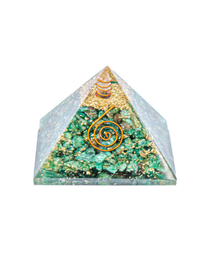 Orgone Energy Pyramid Green Aventurine
