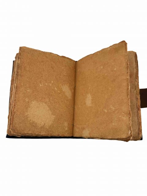 Mandala with Center Stone Leather Journal - Medium