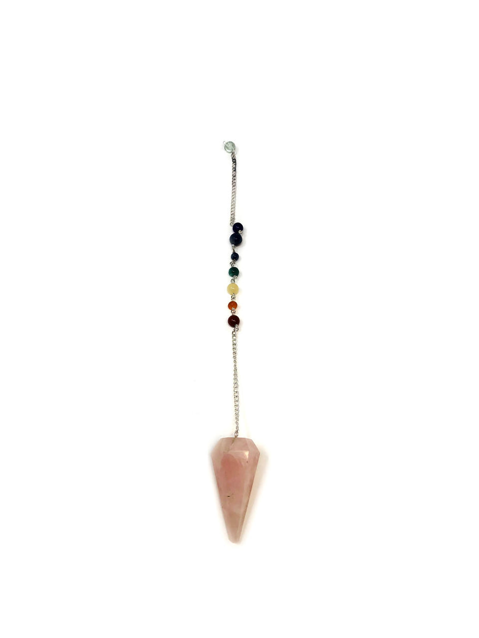 Chakra Bead-Chain Crystal Pendulums