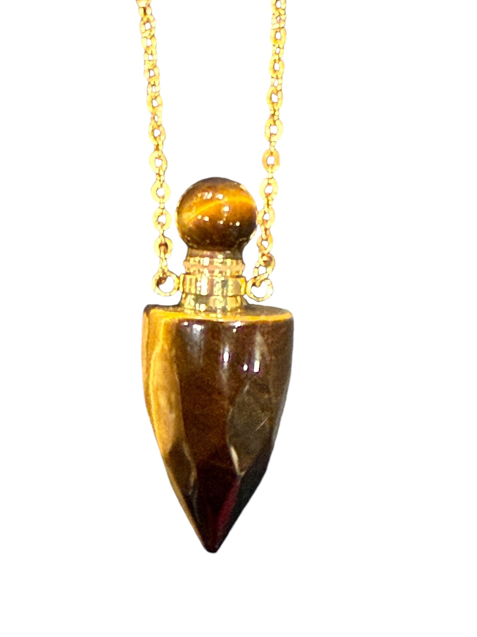 Crystal Perfume Bottle Necklace