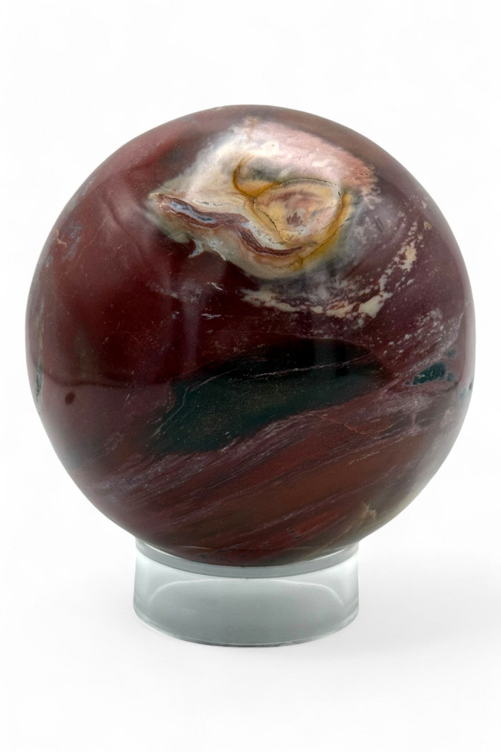 Crystal Sphere Petrified Wood