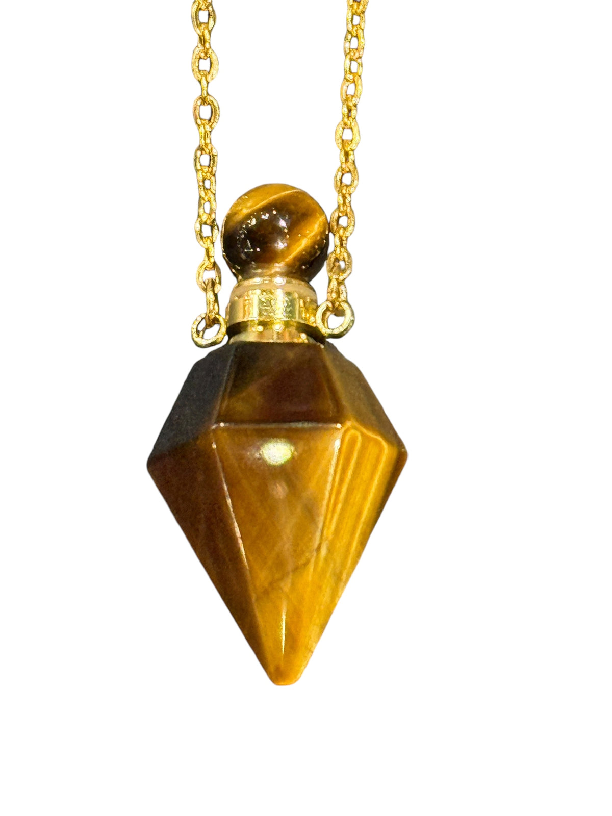 Crystal Perfume Bottle Necklace