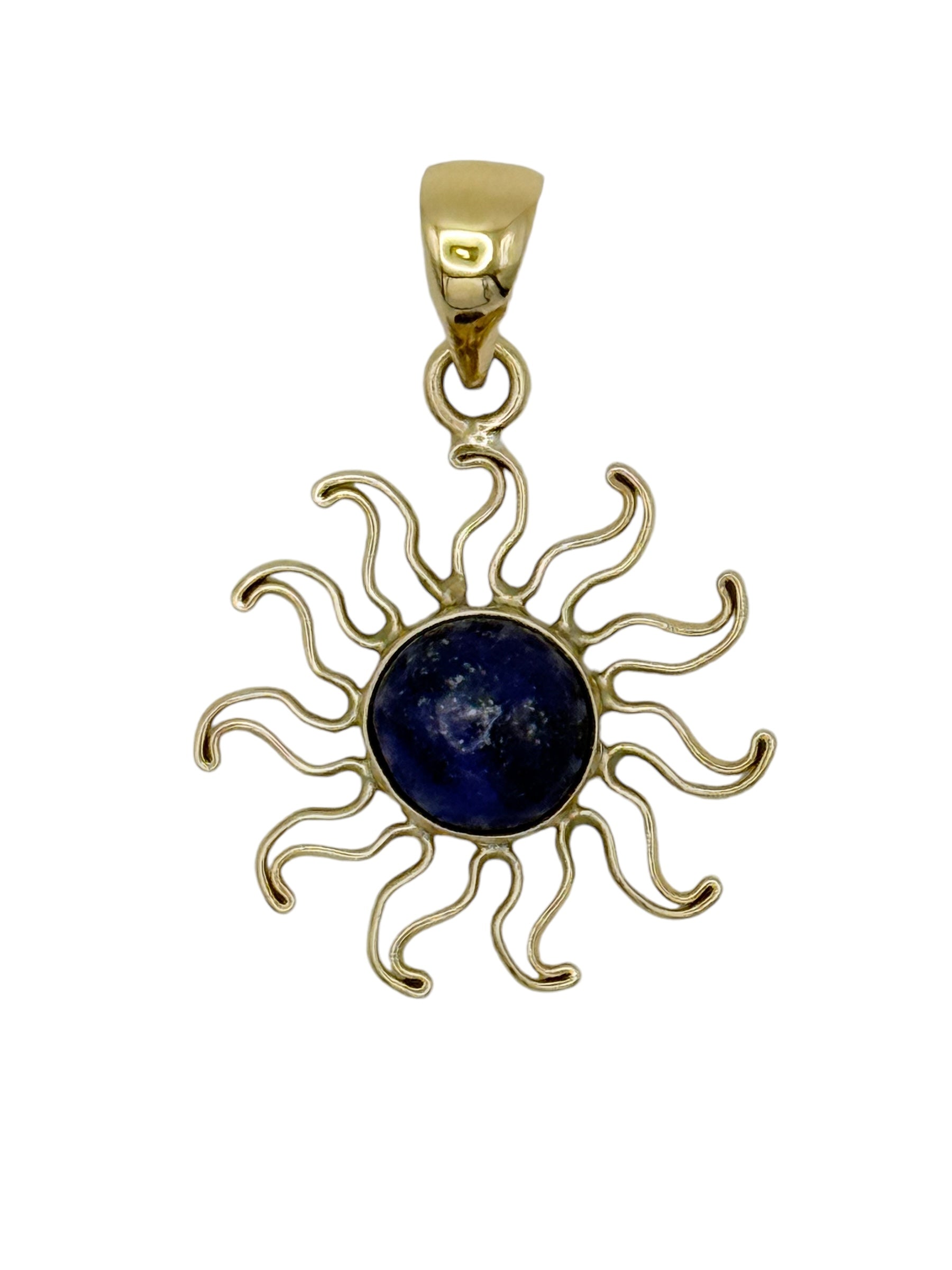 Alchemia Gold Lapis Lazuli Sun Pendant