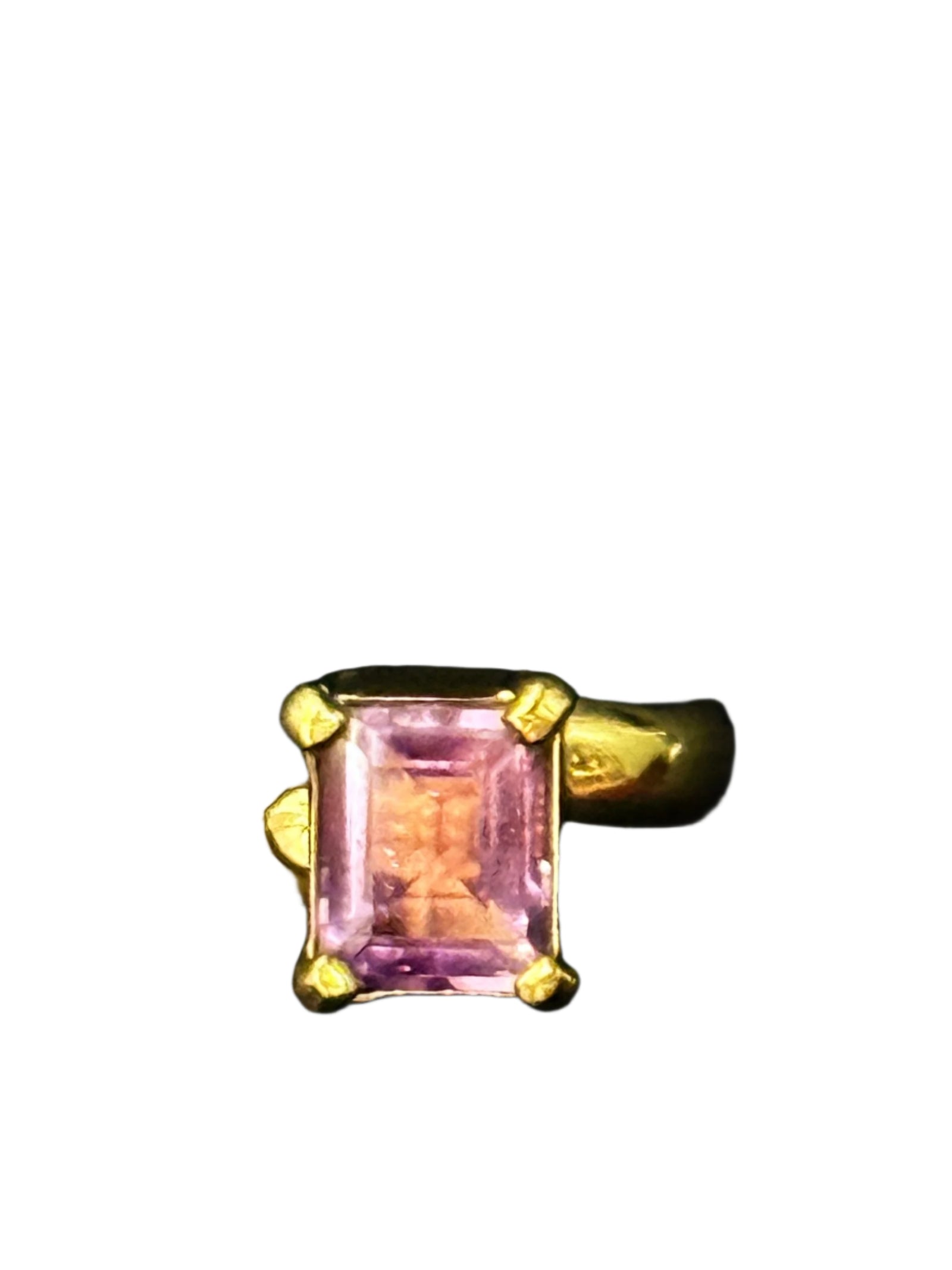 Ametrine Alchemia Gold Ring Adjustable