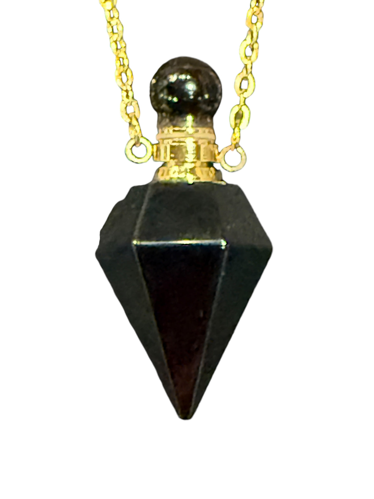 Crystal Perfume Bottle Necklace