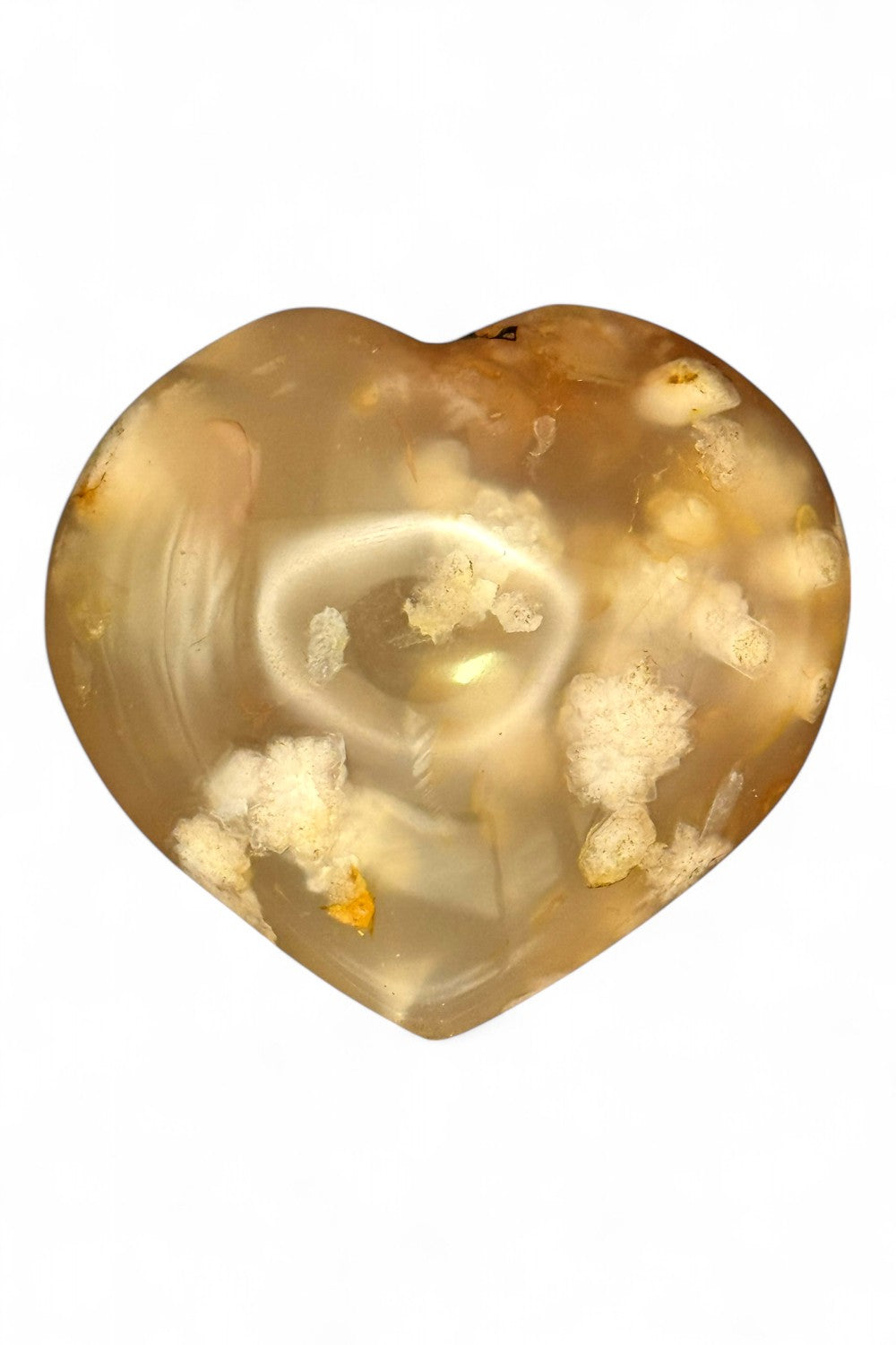 Crystal Heart Flower Agate
