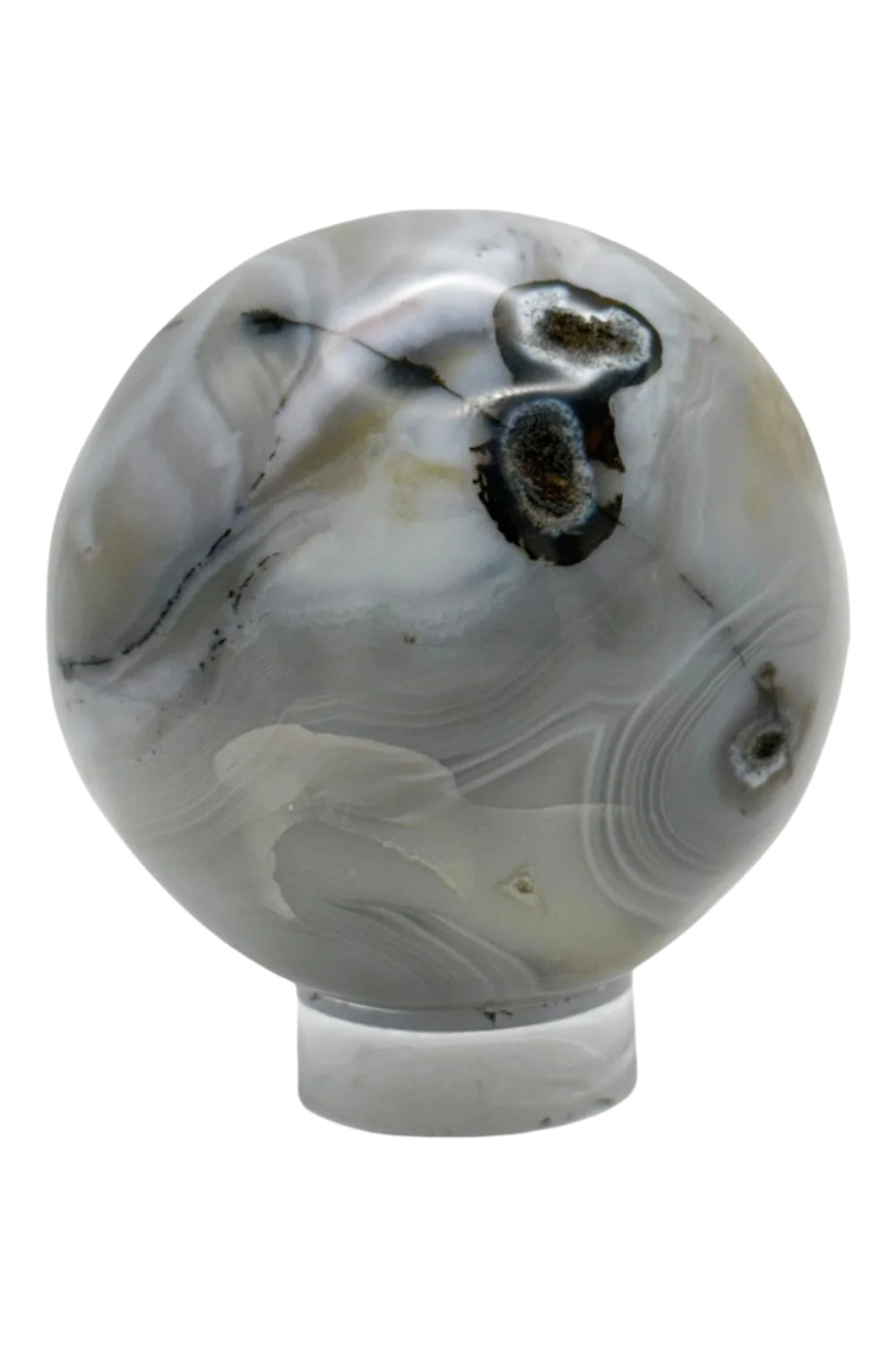 Crystal Sphere Lace Agate