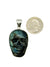 Sterling Silver Labradorite Skull Pendant